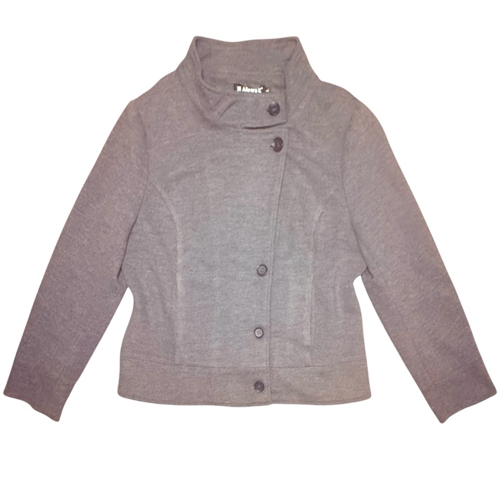 NWT Allegra K Women's Gray Pea Coat Size Large